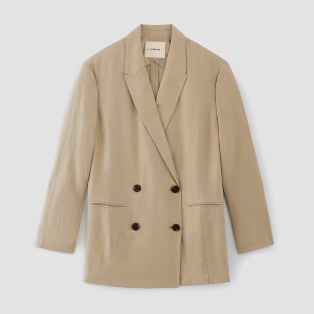 The Linen Double Breasted Blazer by Everlane size 10
